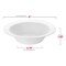 Solid White Edge Rim Round Disposable Plastic Dessert Bowls - 5 oz. (120 Bowls)